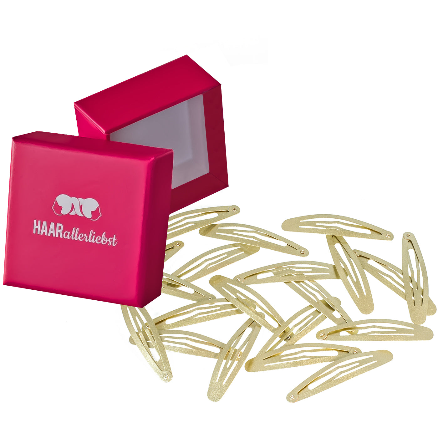 Haarspangen (gold schimmernd | 20 Stück | 6cm) - HAARallerliebst