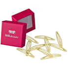 Haarspangen Oval (gold schimmernd | 10 Stück | 6cm) - HAARallerliebst