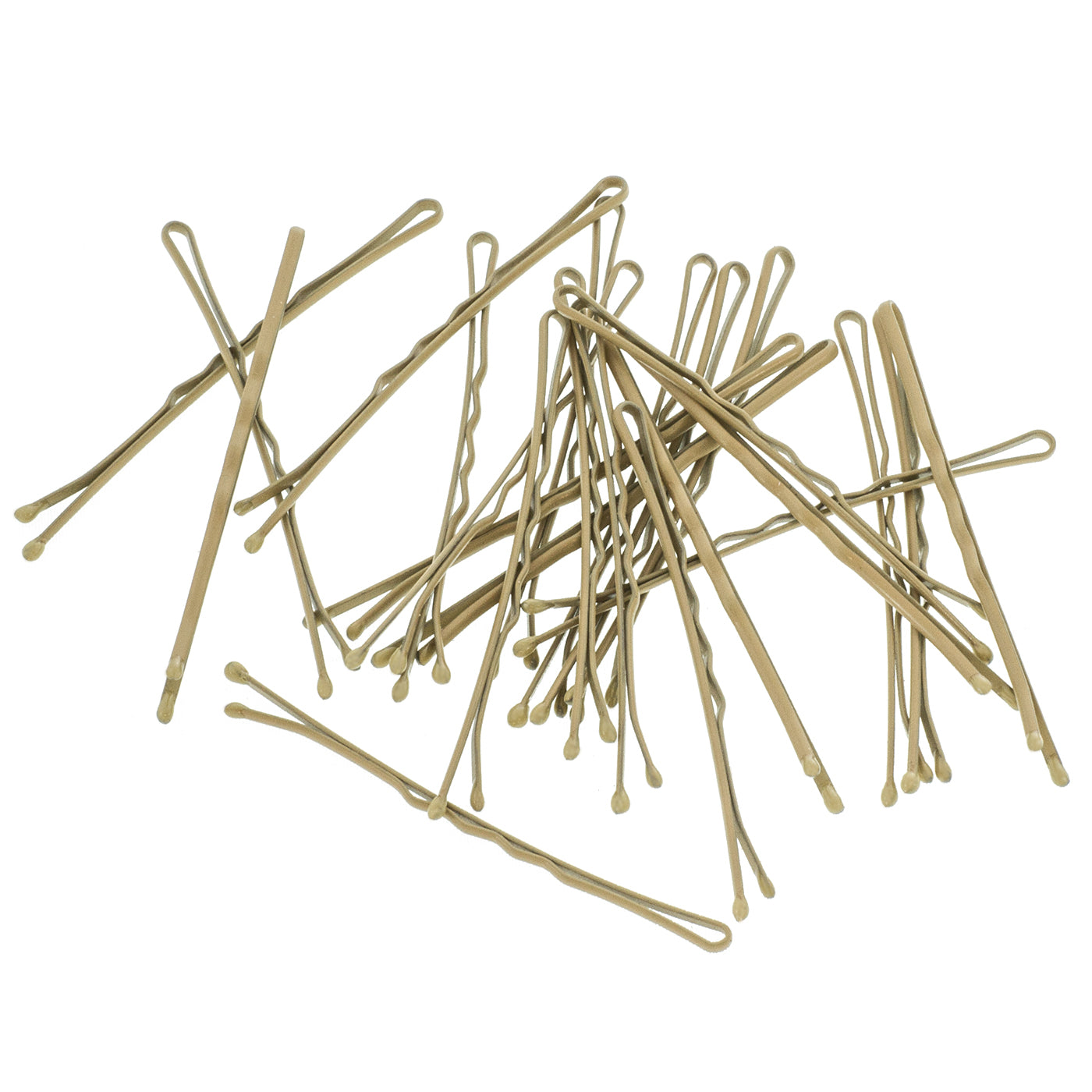 Bobby Pins MORE GRIP (beige | 24 Stück | 6cm | Anti Rutsch Beschichtung) - HAARallerliebst