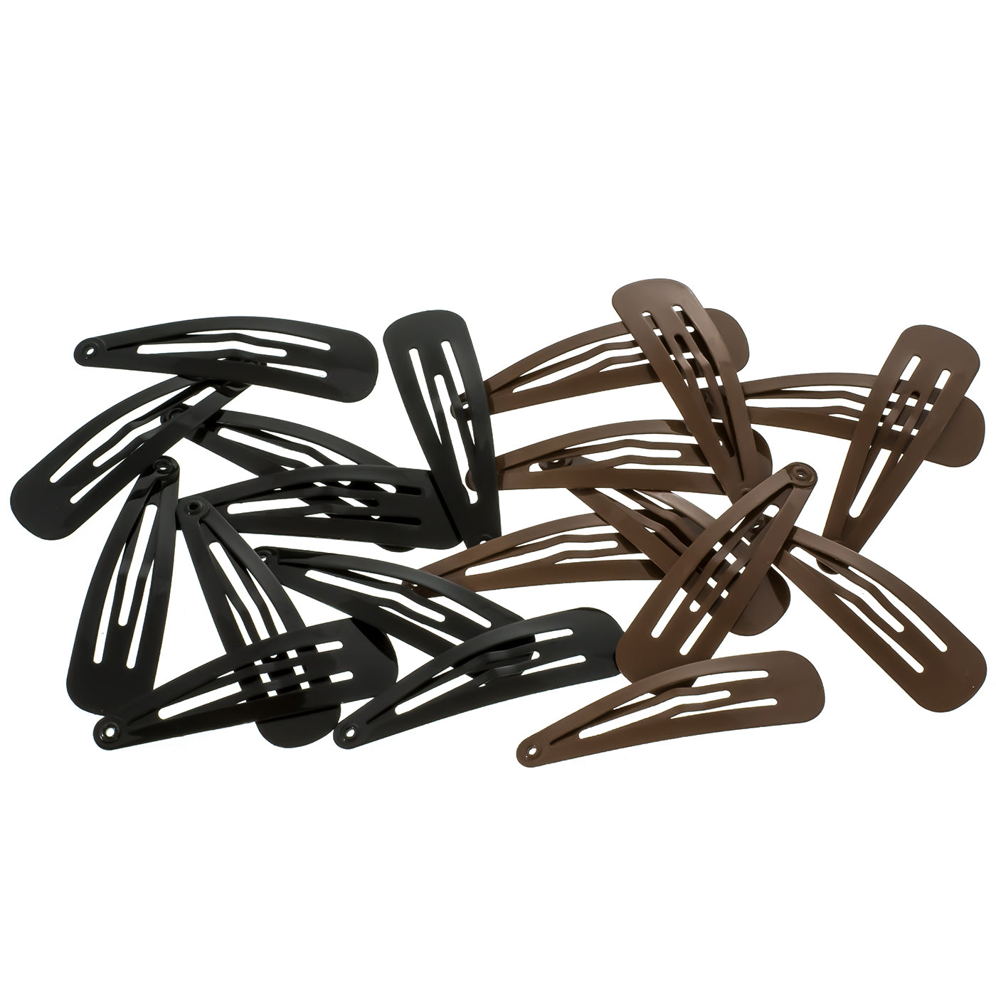 Braune und schwarze Haarspange Set (20 Stück | 5cm) - HAARallerliebst