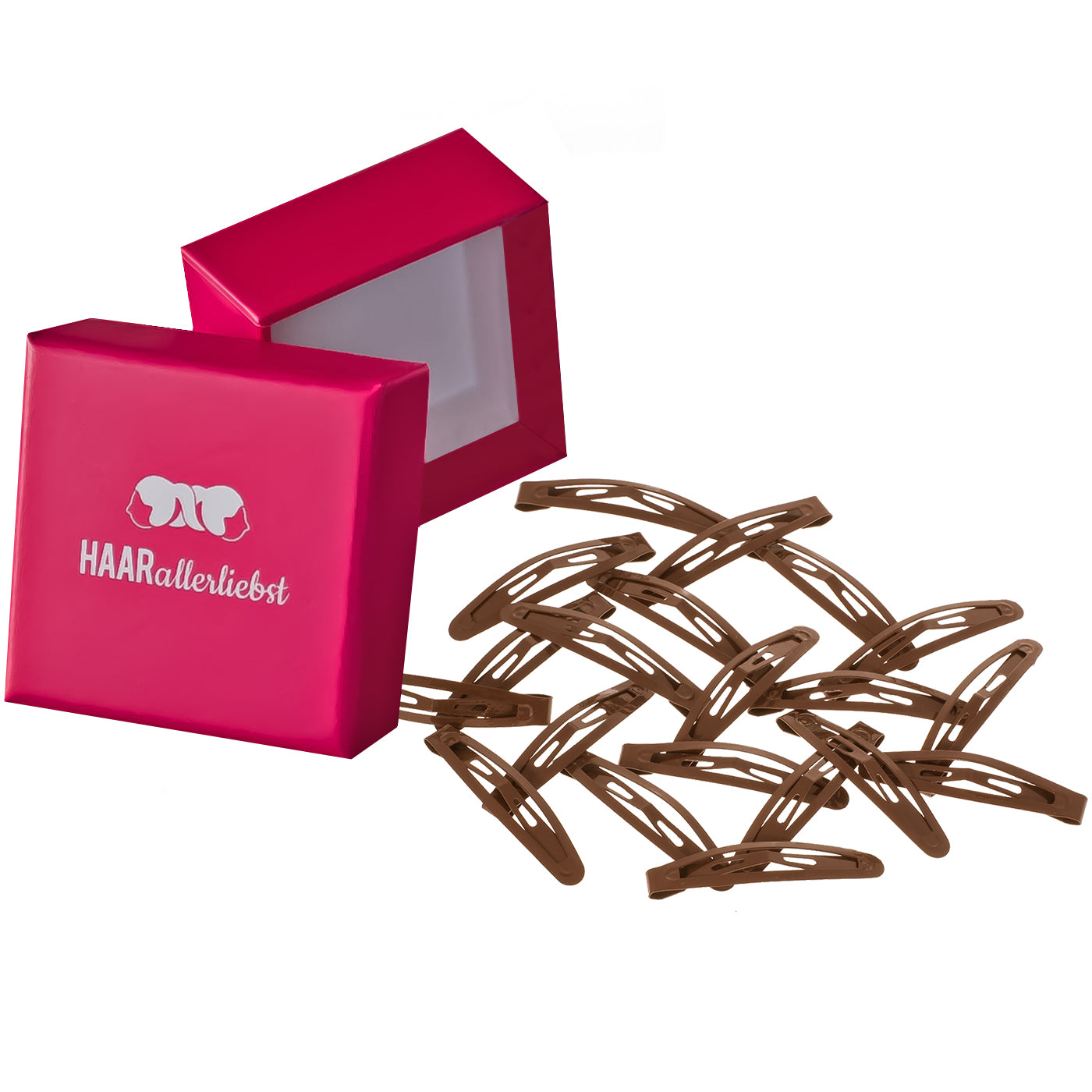 Haarspangen klein (braun | 20 Stück | 4,3cm) - HAARallerliebst