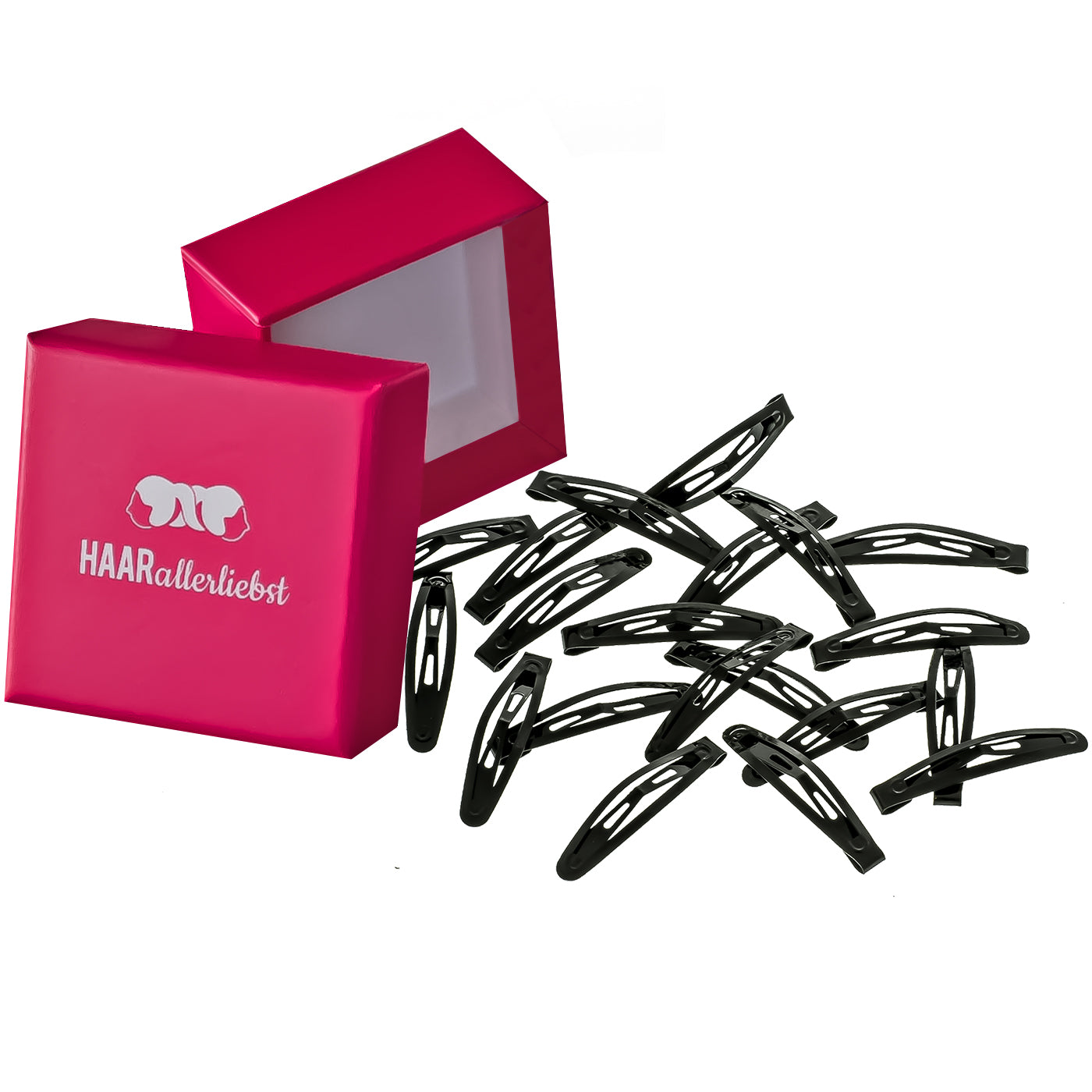 Haarspangen klein (schwarz | 20 Stück | 4,3cm) - HAARallerliebst
