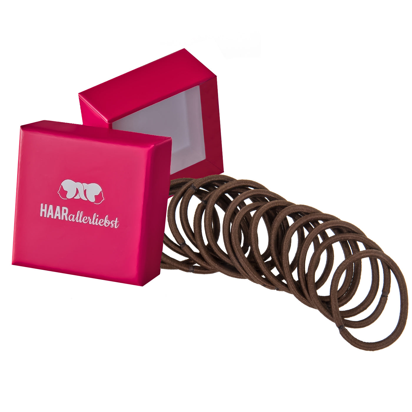 Haargummis (braun | 20 Stück | 4,5mm dick) - HAARallerliebst