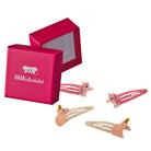 Haarspangen Set Einhörner (rosa Glitzer | 4 Stück) - HAARallerliebst