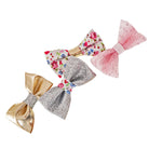 Haarspange Schleife Set (rosa silber gold | 4 Stück) - HAARallerliebst