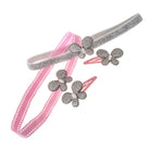 Haarband und Haarspange Schmetterling (rosa silber | 4 Stück) - HAARallerliebst