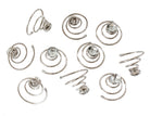 Haarschmuck Braut Haarcurlies mit Strasssteinen (silber | 10 Stück) - HAARallerliebst