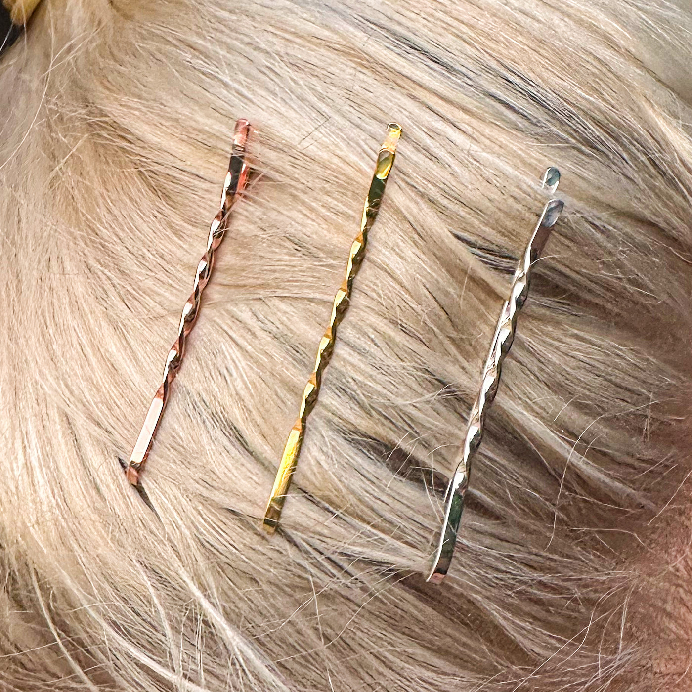 Bobby Pins gedreht (24 Stück | 5cm | (beige, gold, roségold, silber) für ultimativen Halt - HAARallerliebst