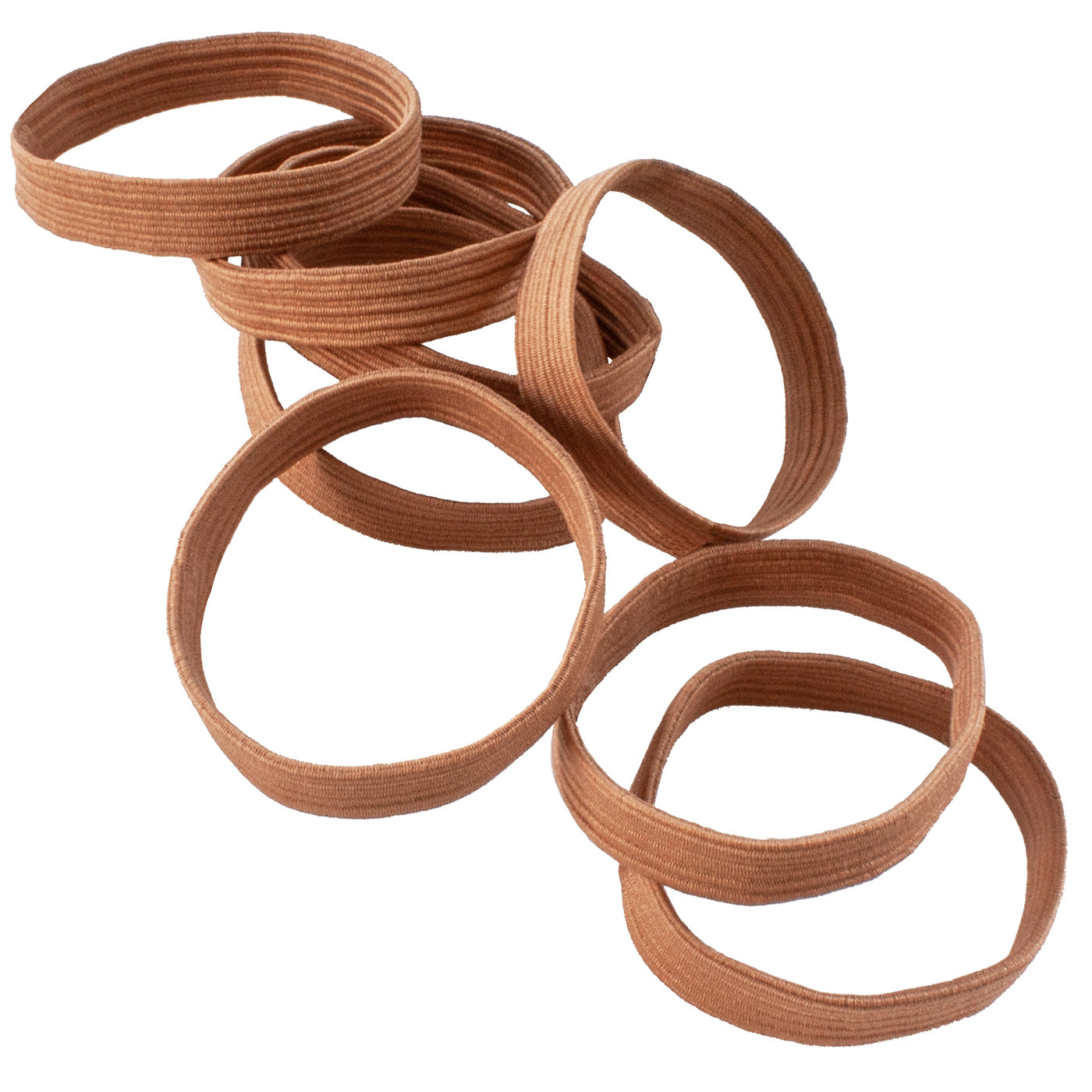 Haar Gummis extra breit (dunkel beige | 8 Stück | 9mm breit) - HAARallerliebst