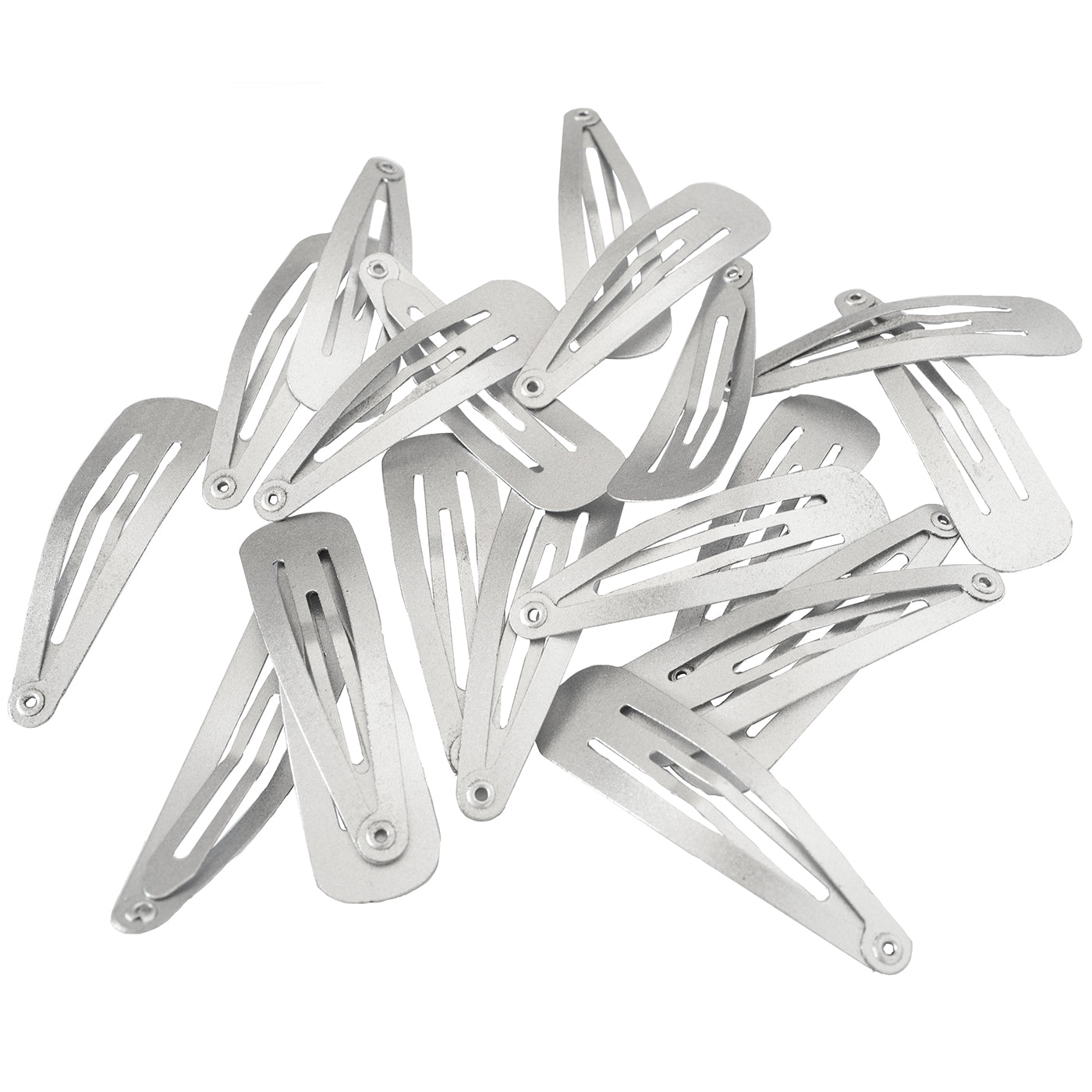 Haarspangen silber (schimmernd | 20 Stück | 5cm) - HAARallerliebst