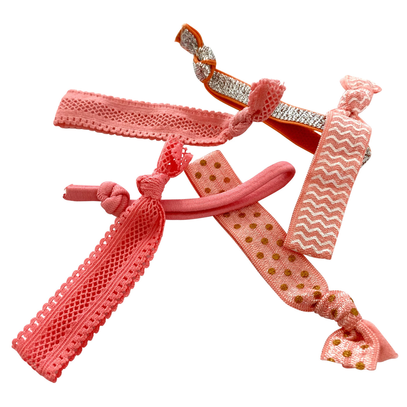 Haargummis Armbänder (lachsfarben | 6 Stück) - HAARallerliebst