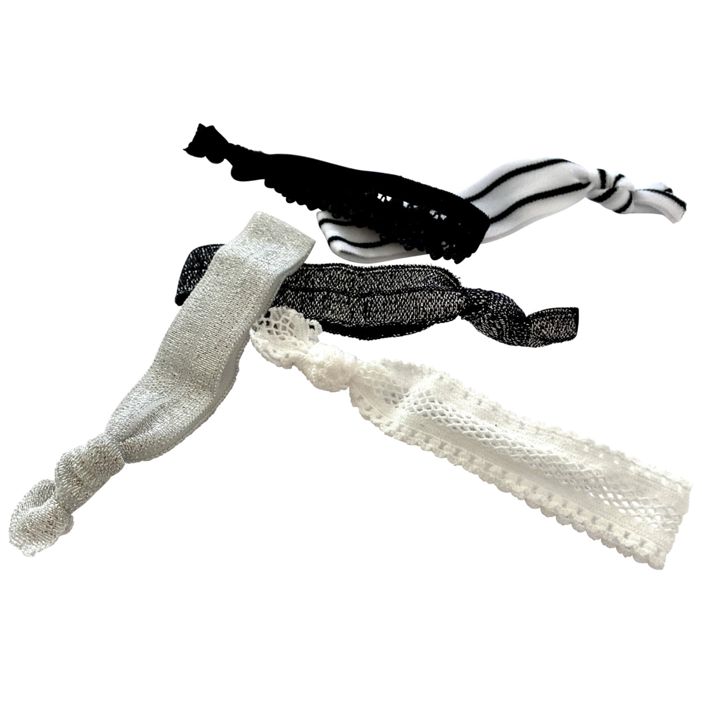 Armband Haargummi (schwarz weiss | 5 Stück) - HAARallerliebst