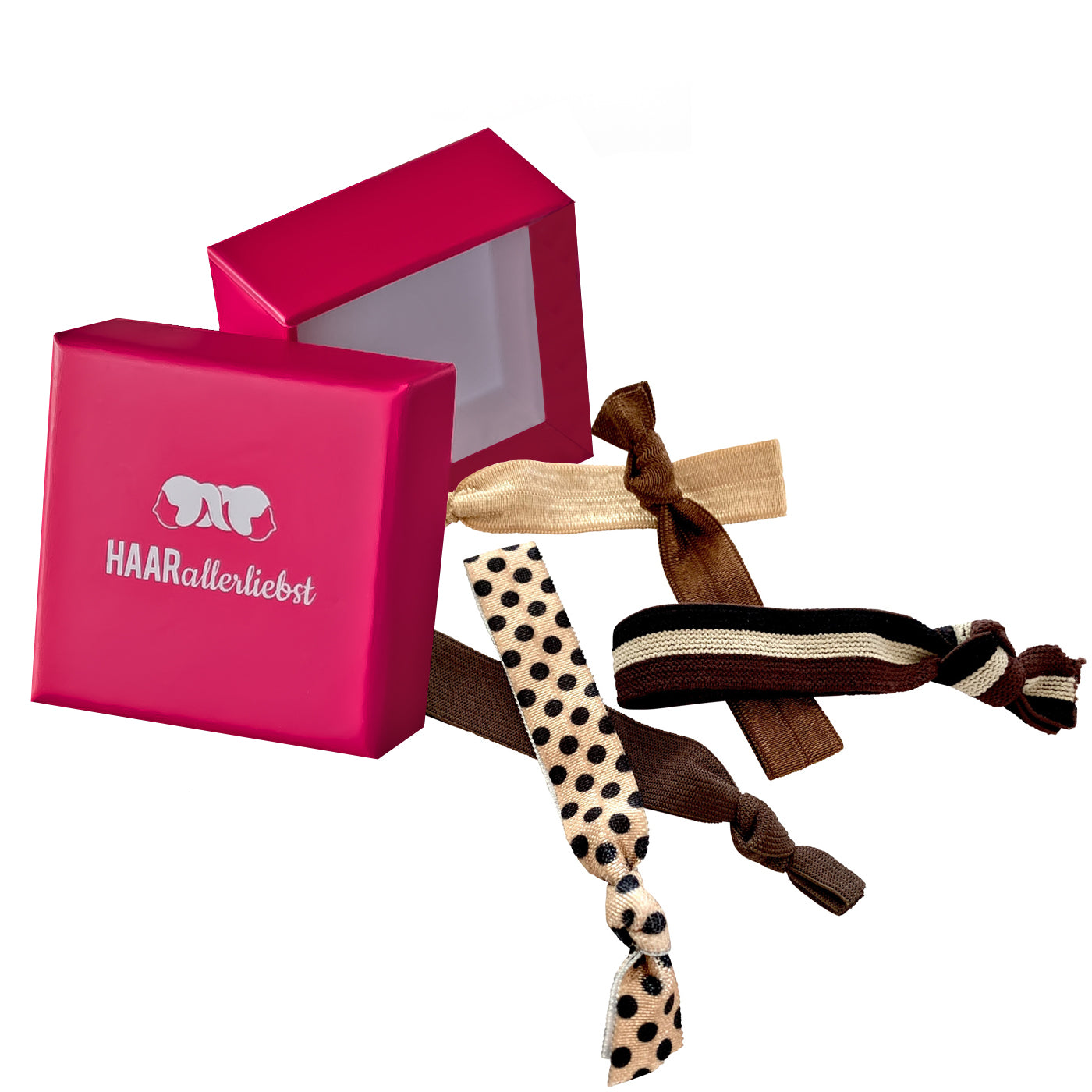 Haargummis Armbänder (beige braun | 5 Stück) - HAARallerliebst