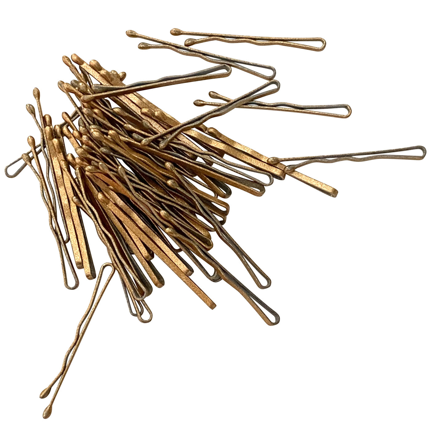 Mini Bobby Pins (gold glitzernd | 50 Stück | 34mm) - HAARallerliebst
