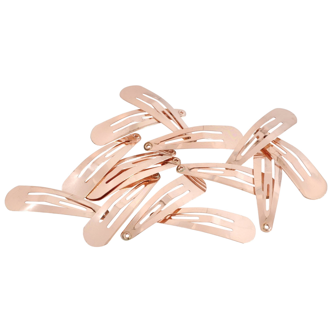 Haarspangen rosegold (glänzend | 14 Stück | 39mm) - HAARallerliebst