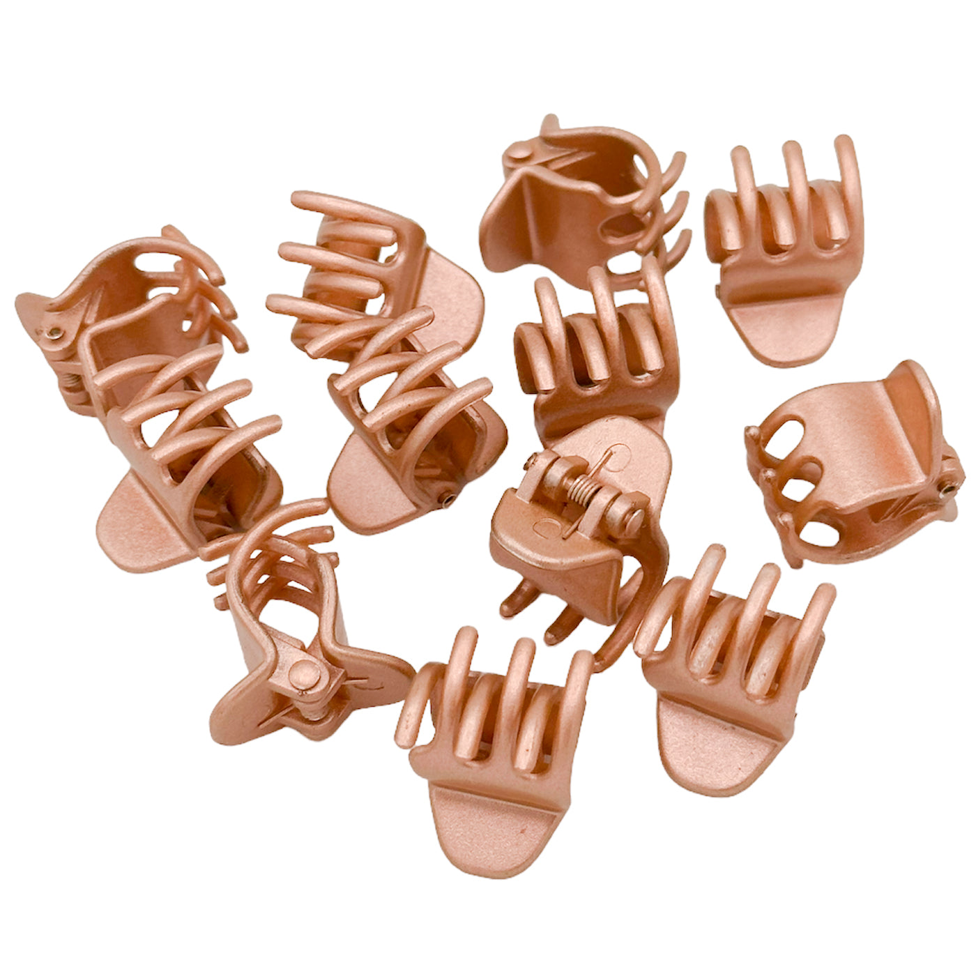 Haarklammer klein (roségold schimmernd | 12 Stück | 2cm) - HAARallerliebst