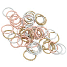 Kleine Haargummis (rosa hellblau gold | 45 Stück | 2cm) - HAARallerliebst