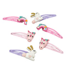 Hase, Regenbogen und Einhorn Haarspange (rosa pink lila | 6 Stück) - HAARallerliebst