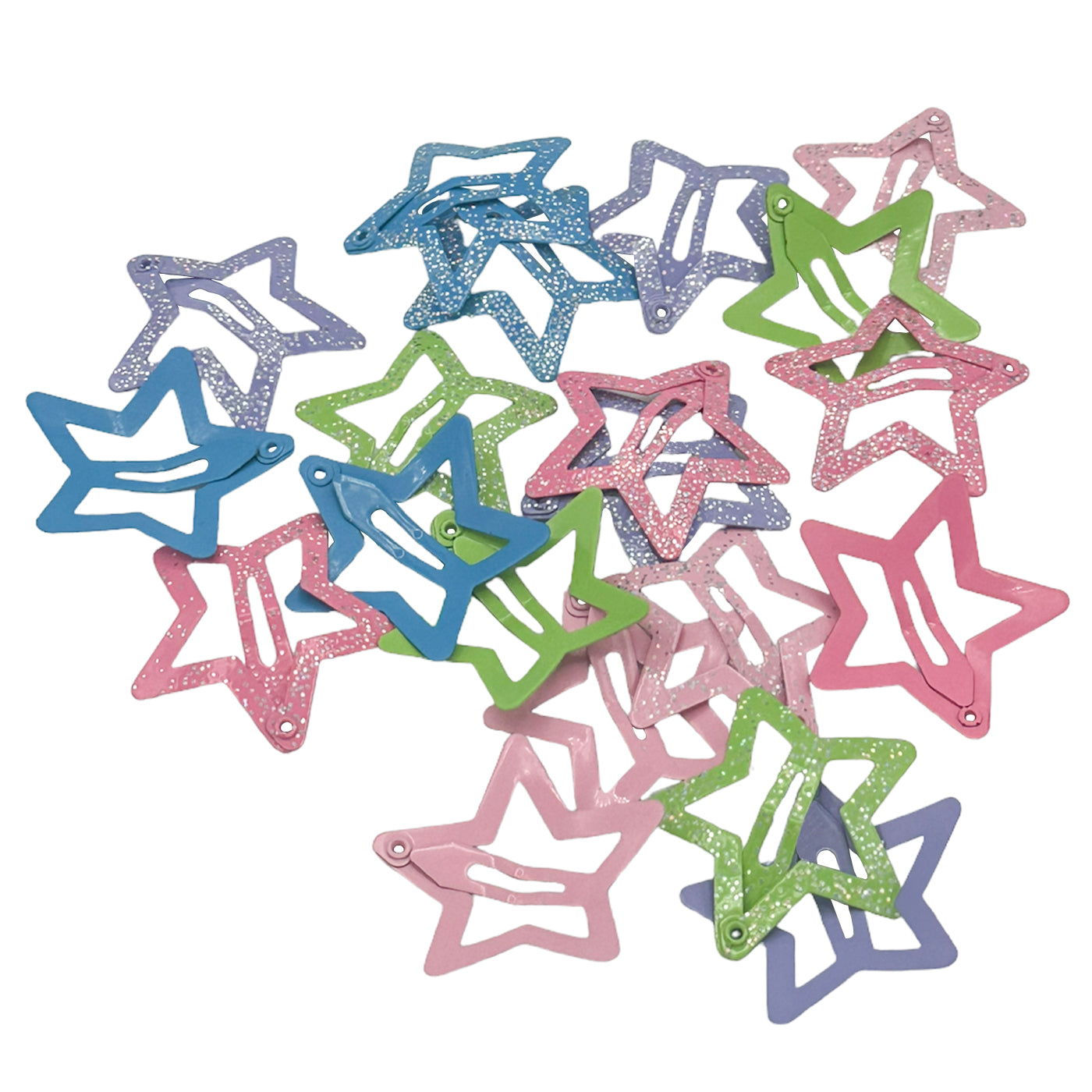 Haarspangen Sterne Glitzer (20 Stück | 3cm) - HAARallerliebst