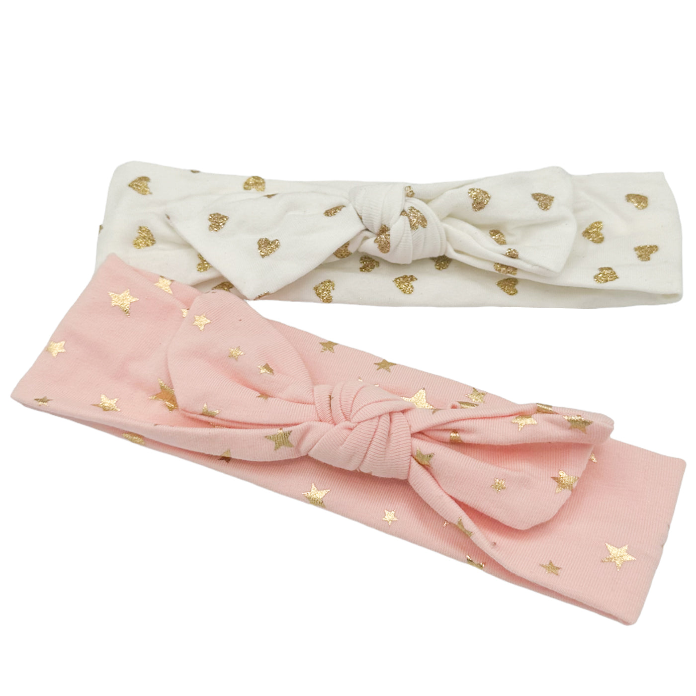 Haarbänder mit Gold (weiss rosa | 36cm) - HAARallerliebst