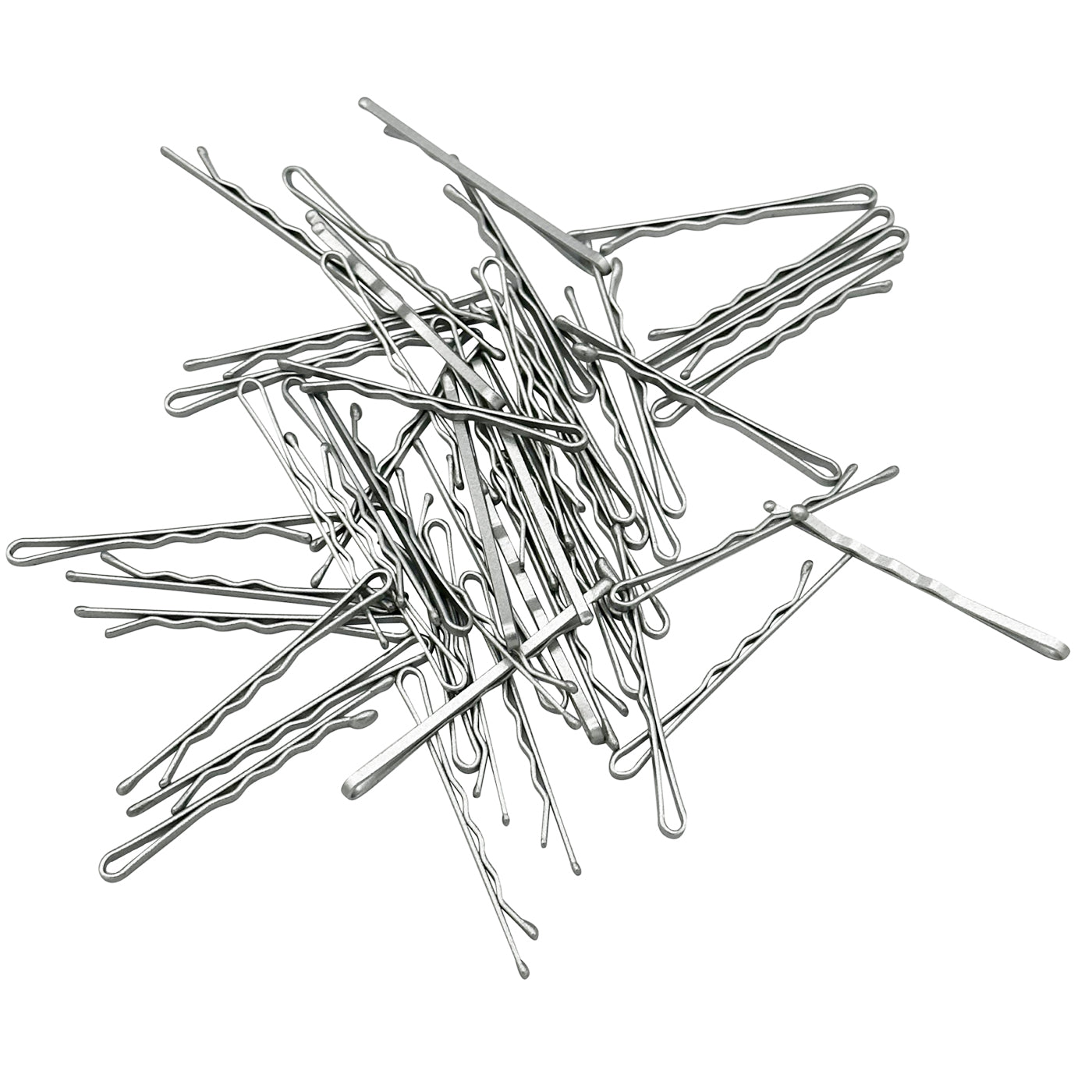 Bobby Pins silber (schimmernd | 100 Stück | 50mm) - HAARallerliebst