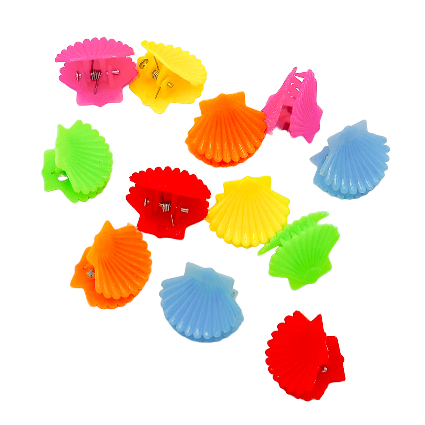 Kleine Haarklammern Muscheln (bunt | 12 Stück) - HAARallerliebst