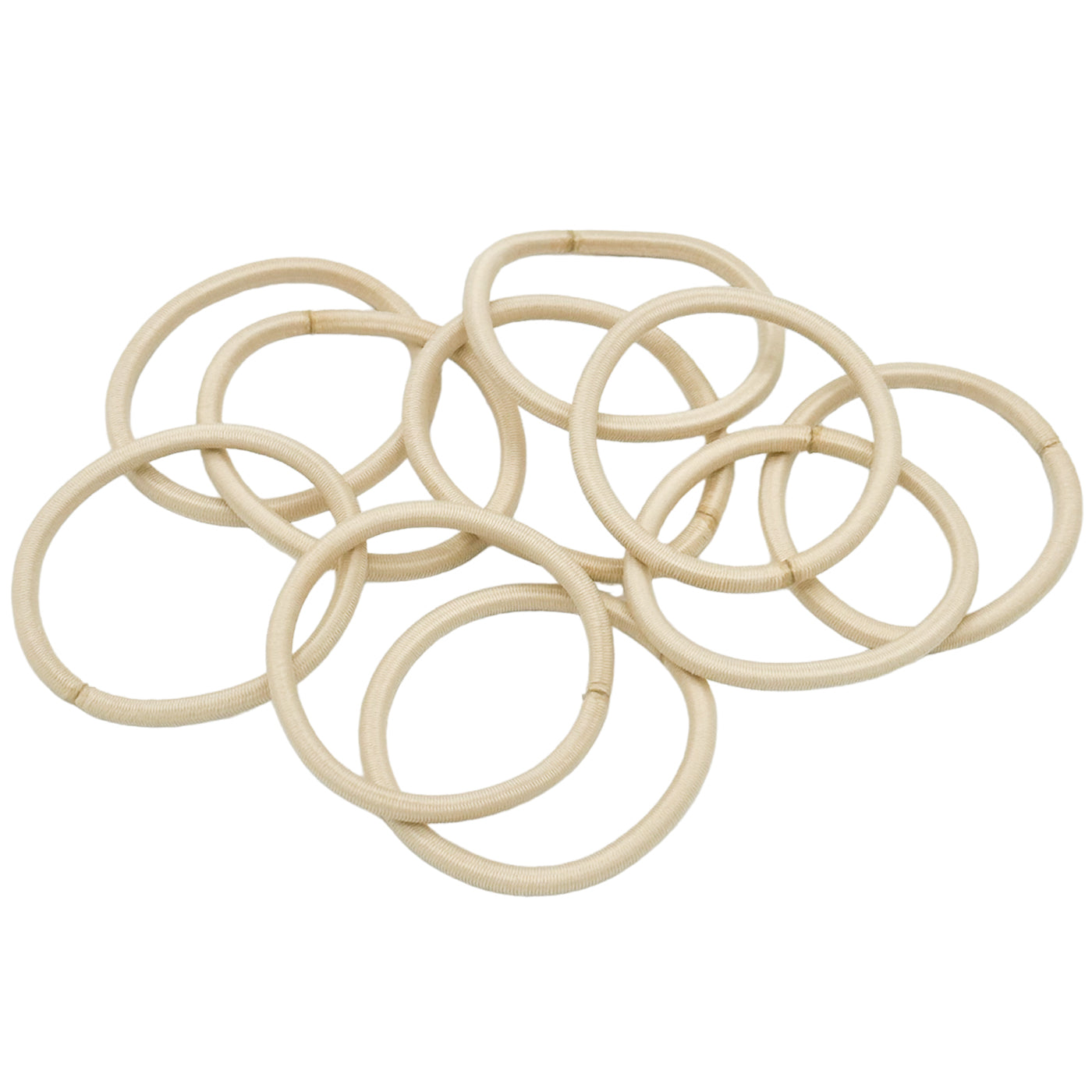 Haargummis blond (verschiedene beigetöne | 20 Stück | 3,5mm dick) hellbeige - HAARallerliebst