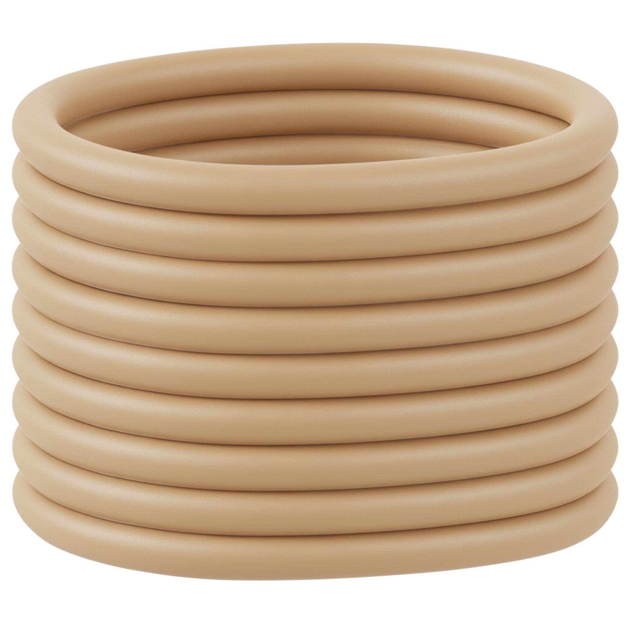 Silikon Haargummis (beige | 9 Stück) extra starker Halt - HAARallerliebst