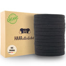 Haarallerliebst Haargummi Damen 12er Set – Haargummis flach ohne Metall aus Bio-Baumwolle & Naturkautschuk - HAARallerliebst