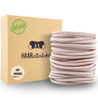 Haarallerliebst Haargummi Damen 30er Set – Haargummis soft ohne Metall aus Bio-Baumwolle & Naturkautschuk - HAARallerliebst