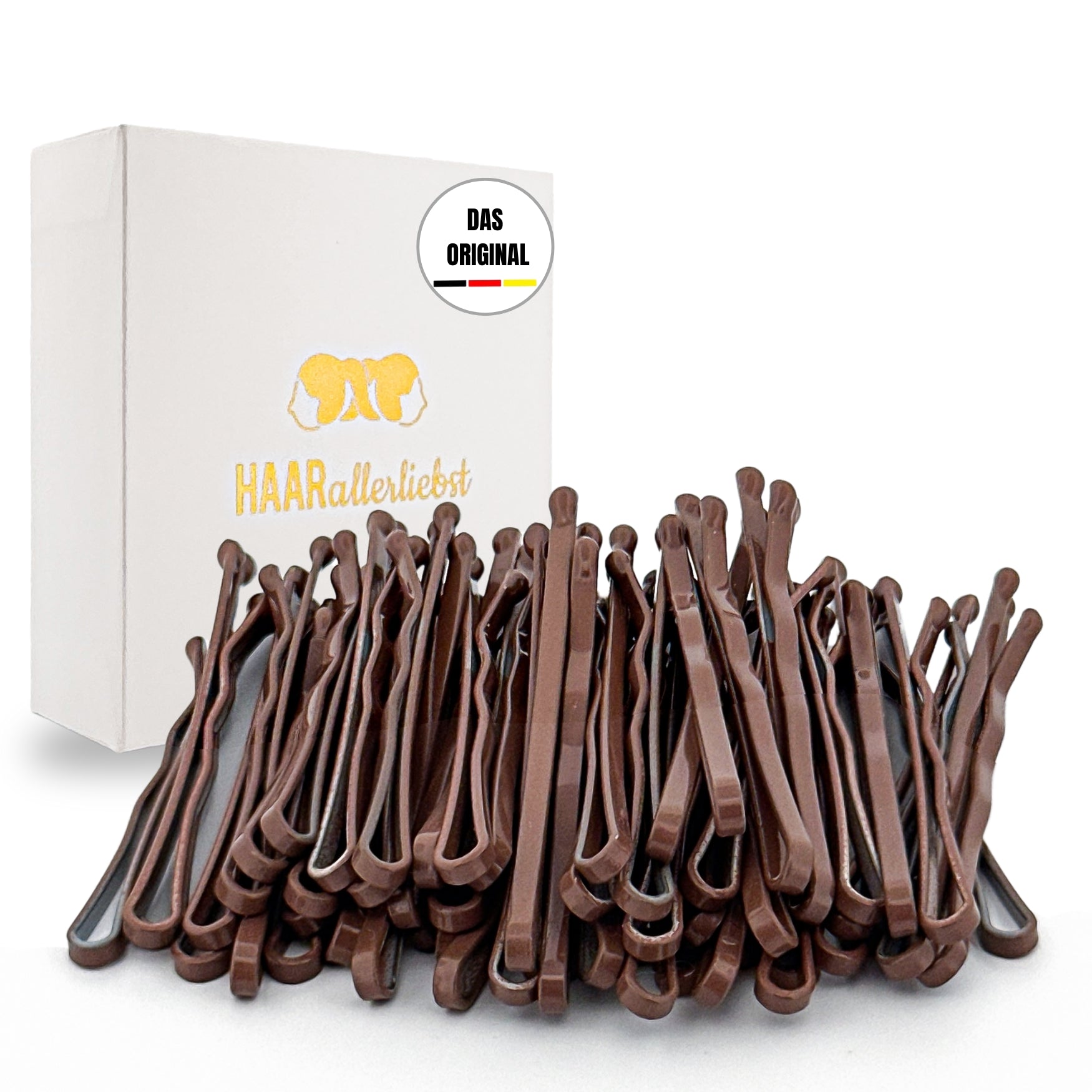 Bobby Pins mini (braun | 50 Stück |34mm) - HAARallerliebst