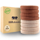 Haarallerliebst Haargummi Damen 8er Set – Haargummis soft ohne Metall aus Bio-Baumwolle - HAARallerliebst