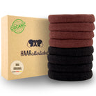 Haarallerliebst Haargummi Damen 8er Set – Haargummis soft ohne Metall aus Bio-Baumwolle - HAARallerliebst