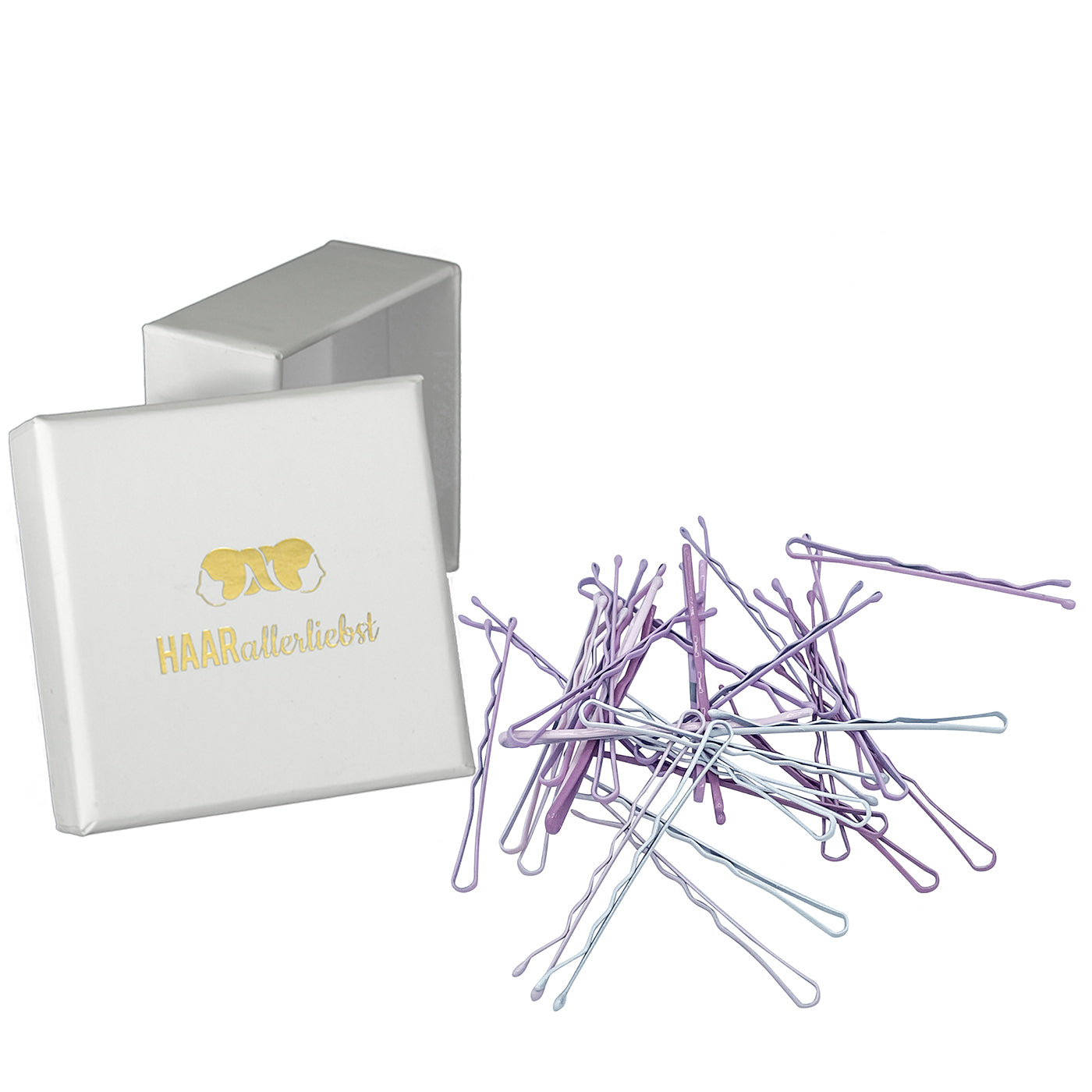 Bobby Pins (rosa lila | 30 Stück | 5cm) - HAARallerliebst