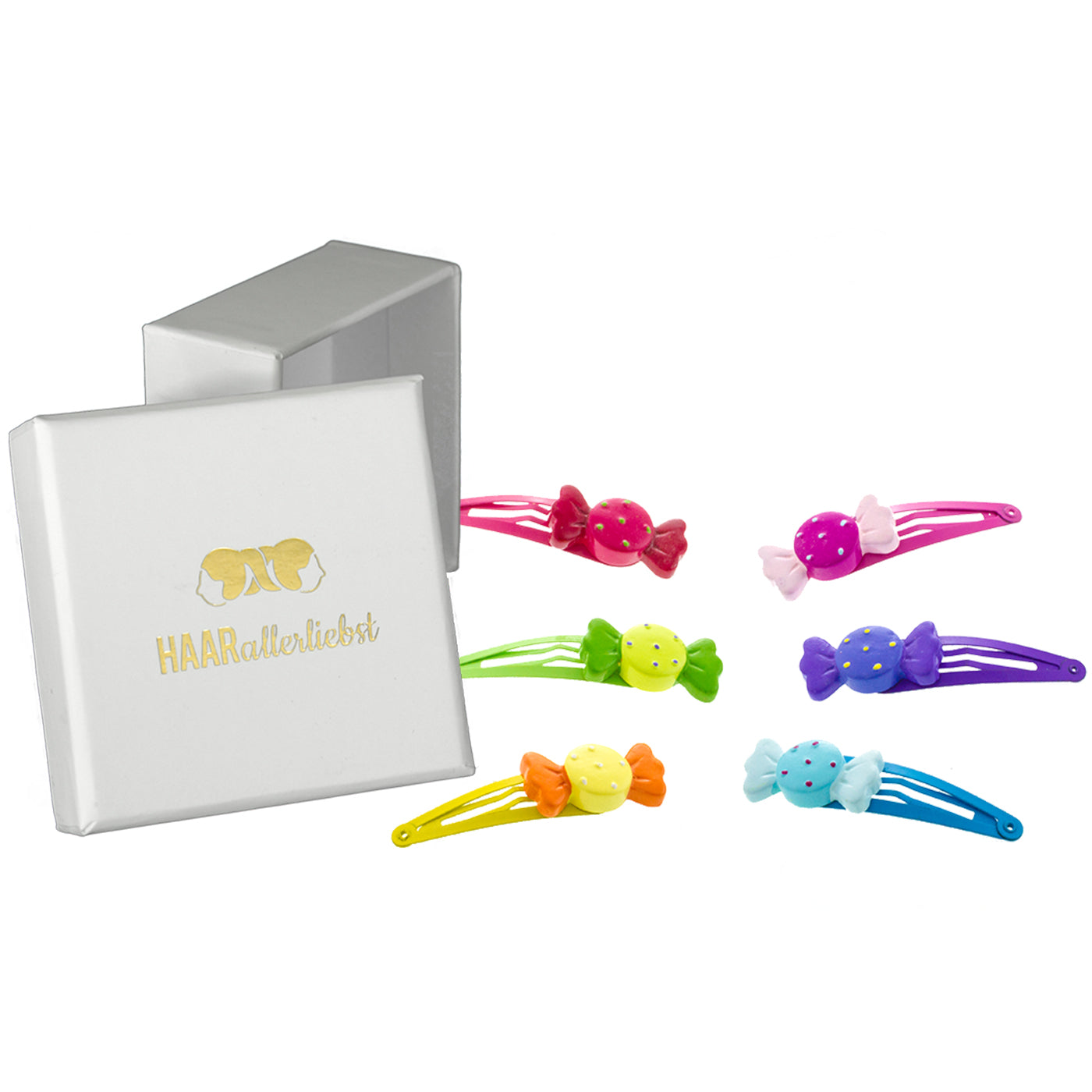 Haarspangen Set Bonbons (bunt | 6 Stück) - HAARallerliebst
