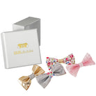 Haarspangen Schleifen Set (rosa silber gold | 4 Stück) - HAARallerliebst