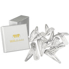 Haarspangen (silber schimmernd | 20 Stück | 5cm) - HAARallerliebst