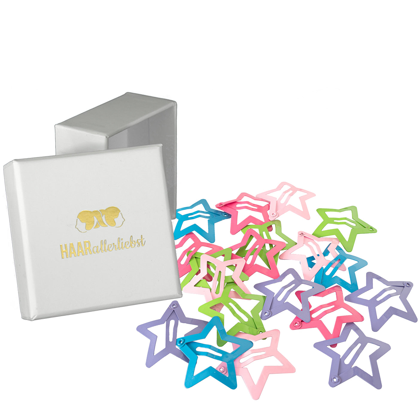 Haarspangen Sterne (20 Stück | 3cm) - HAARallerliebst