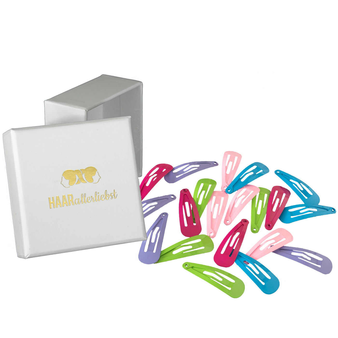 Haarspangen mini (bunt | 20 Stück | 30mm) - HAARallerliebst