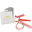 Haargummi als Armband (lachsfarben weiss | 5 Stück) weisse Box - HAARallerliebst