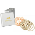 Haargummis weich (gold und hautfarbe | 20 Stück | 5cm) - HAARallerliebst
