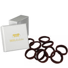 Haargummis weich (dunkelbraun | 10 Stück | 4cm) - HAARallerliebst