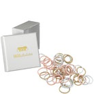 Haargummis dünn mini (rosa hellblau gold | 45 Stück | 2cm) - HAARallerliebst