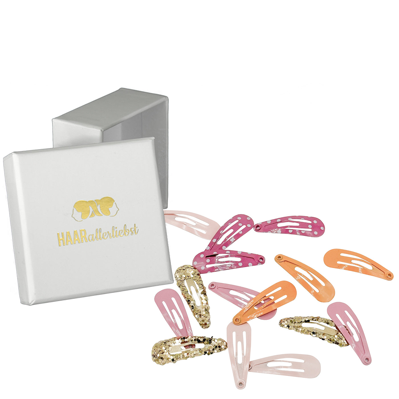 Haarspangen mini (pink gold | 15 Stück | 30mm) - HAARallerliebst