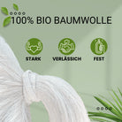 Haarallerliebst Haargummi Damen 12er Set – Haargummis flach ohne Metall aus Bio-Baumwolle & Naturkautschuk - HAARallerliebst