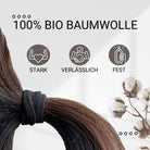 Haarallerliebst Haargummi Damen 12er Set – Haargummis flach ohne Metall aus Bio-Baumwolle & Naturkautschuk - HAARallerliebst