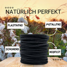 Haarallerliebst Haargummi Damen 30er Set – Haargummis dünn ohne Metall aus Bio-Baumwolle & Naturkautschuk - HAARallerliebst