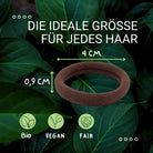 Haarallerliebst Haargummi Damen 8er Set – Haargummis soft ohne Metall aus Bio-Baumwolle - HAARallerliebst