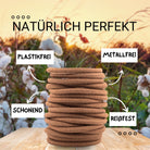 Haarallerliebst Haargummi Damen 20er Set – Haargummis ohne Metall aus Bio-Baumwolle & Naturkautschuk - HAARallerliebst