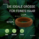 Haarallerliebst Haargummi Damen 12er Set – Haargummis soft ohne Metall aus Bio-Baumwolle & Naturkautschuk – Schonend zu Haar & Umwelt - HAARallerliebst